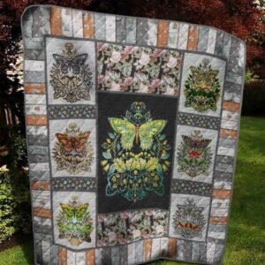 Beautiful Leaf Butterfly Quilt Blanket  Quilt